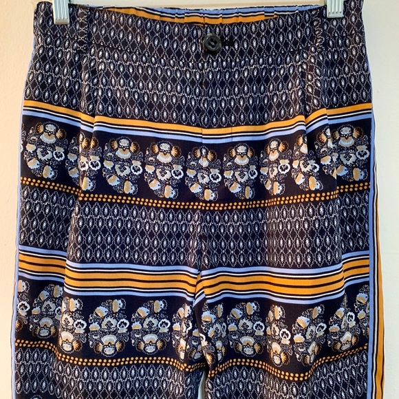 Blue/multi color Printed Ankle Pant - Picture 2 of 4